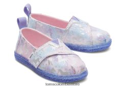 niños alpargata de unicornio Toms LF64T8498 zapatos lámina de teñido anudado
