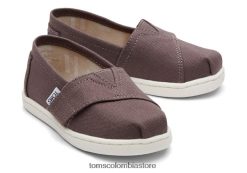 niños alpargata gris Toms LF64T8527 zapatos ceniza