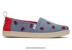 niños alpargata juvenil mariquitas de la suerte Toms LF64T8541 zapatos cambray