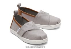 niños mini alpargata eco algodon reciclado Toms LF64T8501 zapatos nuevo estilo