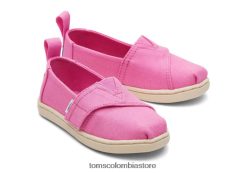 niños pequeña alpargata Toms LF64T8515 zapatos lienzo rosa