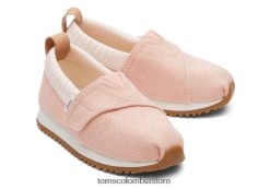 niños pequeño lienzo de patrimonio ecológico residente Toms LF64T8508 zapatos durazno