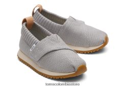 niños residente de alpargata Toms LF64T8509 zapatos gris