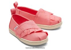 niños rosa alpargata Toms LF64T8530 zapatos rosa