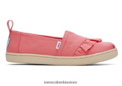 niños rosa alpargata Toms LF64T8555 zapatos rosa