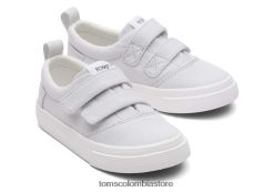 niños tiny fenix lona doble correa Toms LF64T8533 zapatos gris