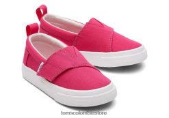 niños zapatillas de lona tiny fenix Toms LF64T8506 zapatos Rosa oscuro